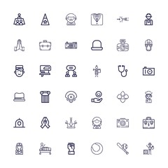 Editable 36 professional icons for web and mobile
