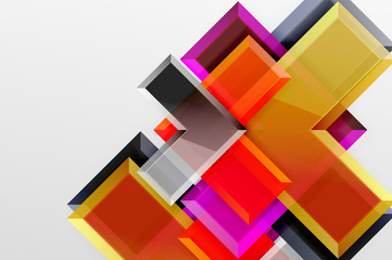 Fototapeta premium Metal arrow shape background. Abstract geometric background with 3d effect composition For Wallpaper, Banner, Background, Card, Book Illustration, landing page