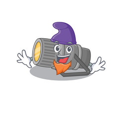 Cute and funny underwater flashlight cartoon character dressed as an Elf