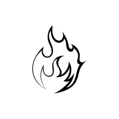 Fire flame vector illustration design template