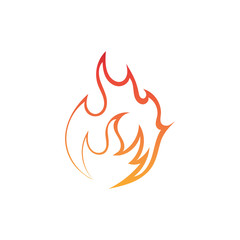 Fire flame vector illustration design template