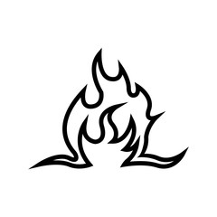 Fire flame vector illustration design template