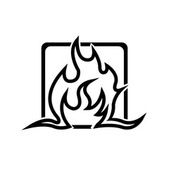 Fire flame vector illustration design template