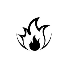 Fire flame vector illustration design template