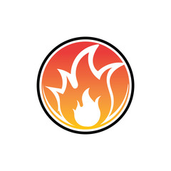 Fire flame vector illustration design template