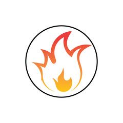 Fire flame vector illustration design template