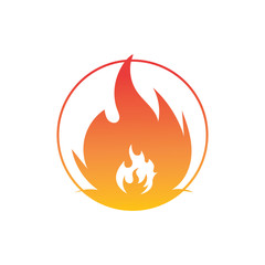 Fire flame vector illustration design template