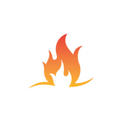Fire flame vector illustration design template