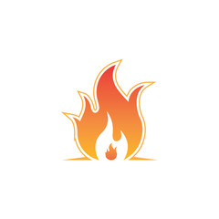 Fire flame vector illustration design template