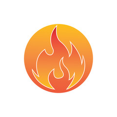 Fire flame vector illustration design template