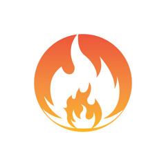 Fire flame vector illustration design template