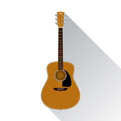 Obraz premium Round shoulder dreadnought guitar.