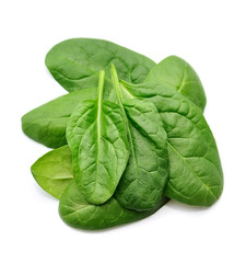 Fresh spinach leaves.