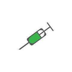 Fototapeta premium injection health logo design template