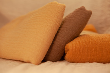  Pastel colored fabric, soft and pleasant to the touch.