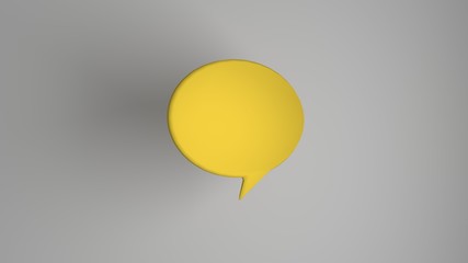 speech bubble illustration. Social network communication concept.