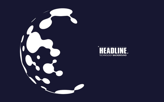 Liquid-like abstract graphics, vector illustration.