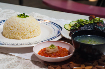 Malaysia Chicken Rice Set