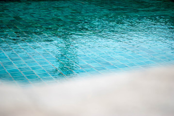Swimming pool with Blurred Edge of pool
