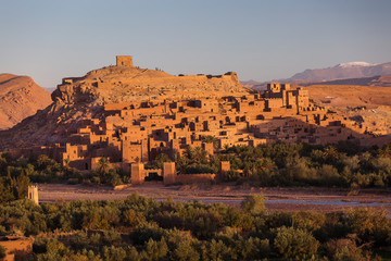 View of old village called Ait Ben Haddou, the place where lots of succesful movies was made. Morocco