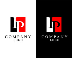 IP, PI logo Letter square shape logo vector for company identity.