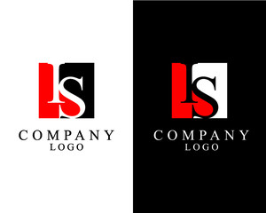 IS, SI logo Letter square shape logo vector for company identity.