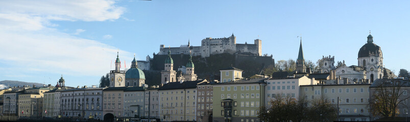 Fototapeta na wymiar Salzburg-Panorama November 2019