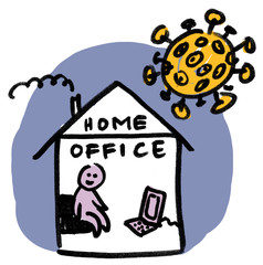 Corona Virus Covid19 Drawing Illustration