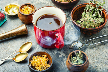 Healing herbal tea