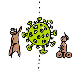 Corona Virus Covid19 Drawing Illustration