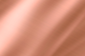 Metal background or the surface of the polished copper sheet is reflected
