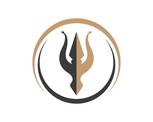 Trident Logo Template vector icon illustration