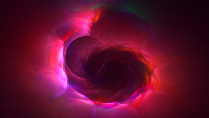 3D rendering abstract circle light background