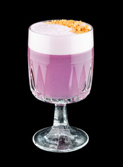 Exquisite original cocktails on a black background.
