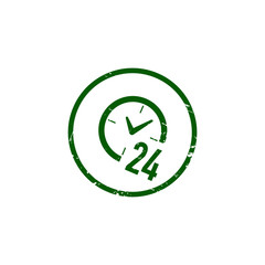 Clock vector icon. Time vector illustration.