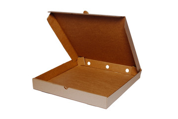 cardboard box isolated on white background 