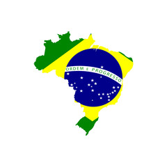 Brazil icon isolated. Symbol, logo illustration for mobile concept and web design.