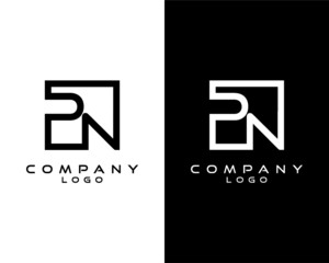 PN, NP Letters Logo Design. Simple and Creative Letter Concept Illustration vector © Natural Sri 
