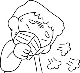 Men infected with the new coronavirus outline