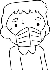 Men infected with the new coronavirus outline