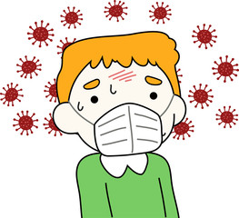 White Men infected with the new coronavirus