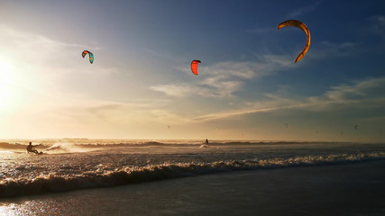 Kite Surf Table Mountain Landscape Cape Town, South Africa