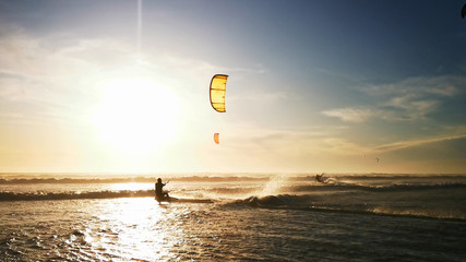 Kite Surf Table Mountain Landscape Cape Town, South Africa