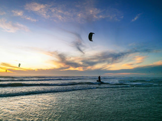 Kite Surf Table Mountain Landscape Cape Town, South Africa