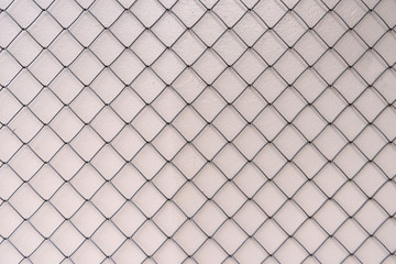 Mesh netting on a light background