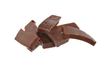 cream cheese isolated on white background