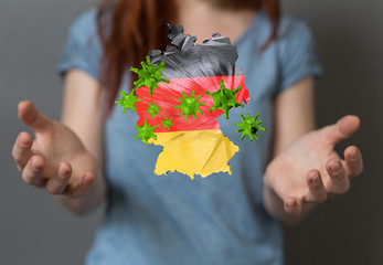 epidemic coronavirus 2019-nCoV 3d  germany