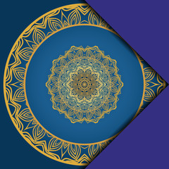 Abstract luxury background with mandala. Vector illustration. Ornament elegant invitation wedding card , invite.