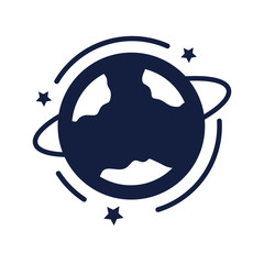 world planet earth school accessory silhouette style