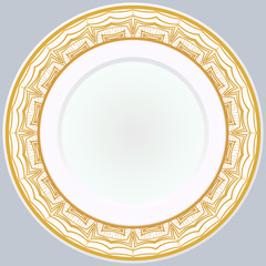 Pattern With Abstract Floral Round Ornament. Oriental Pattern. Indian, Moroccan, Mystic, Ottoman Motifs. Anti-Stress Therapy Pattern. Vector